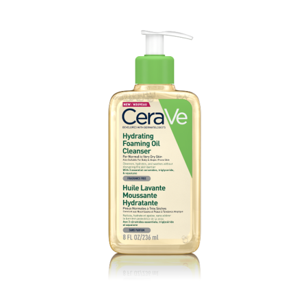 منظف ​​زيتي رغوي مرطب من سيرافي236مل  CeraVe Hydrating Foaming oil Cleanser 236ml